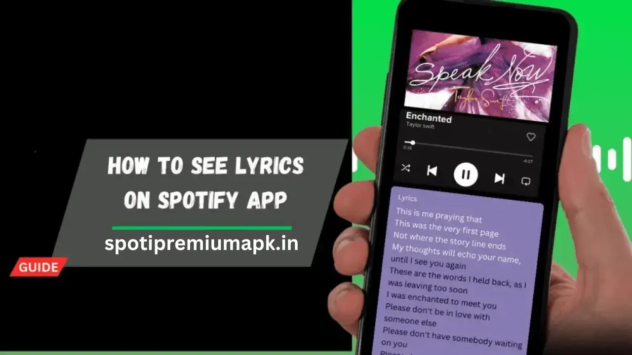 How to see lyrics on Spotify Premium App : A guide for beginner 2024